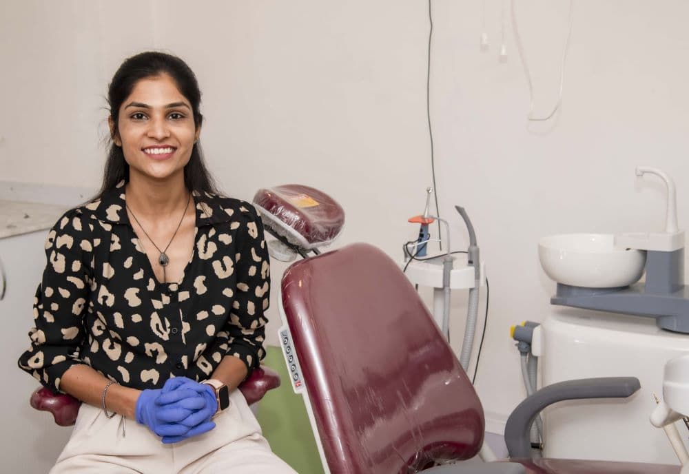 Dr. Vishakha in her clinic